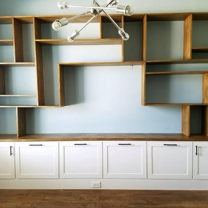 Custom Built-In Media Wall
